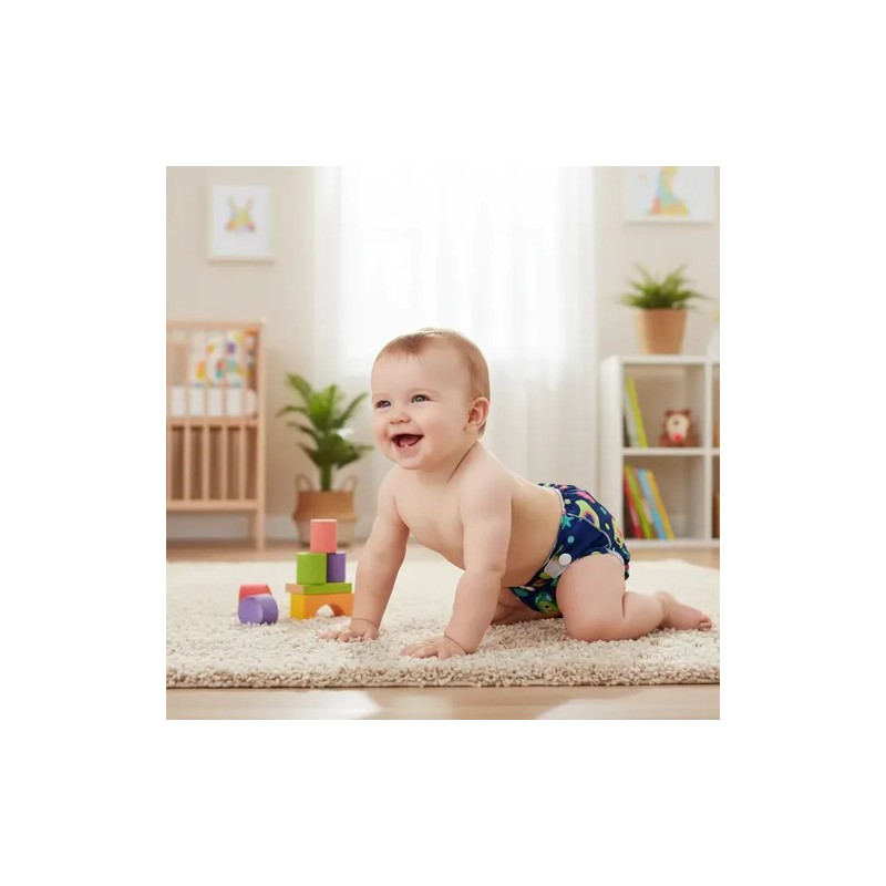 5 Pañales Ecológicos Alvababy Estampados Abs Microfibra