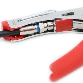 Compression RG6 F Connector Coax Coaxial Adapter Plug for Satellite & Cable TV (100 Pack)