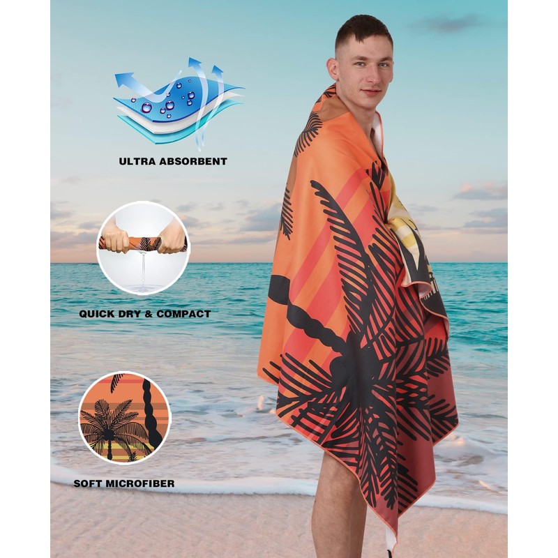 Style Slice Beach Towel - Sand Free Quick Dry Lightweight