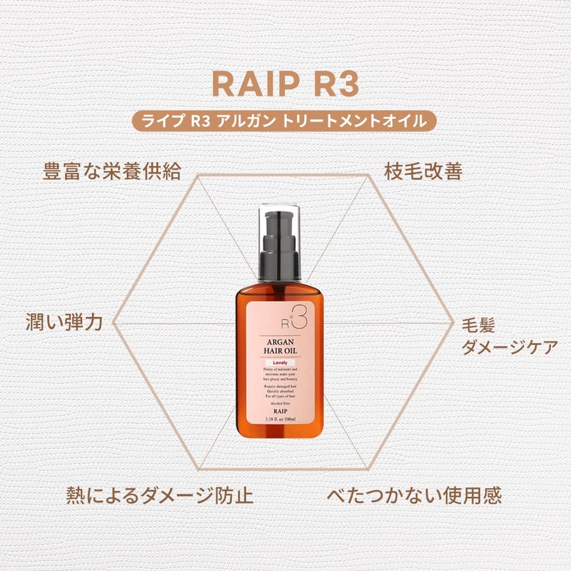 RAIP] R3 Argan Hair Oil Lovely [100ml] (Lie)