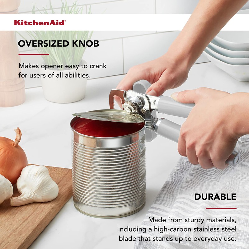 KitchenAid Classic Multifunction Can Opener/Bottle Opener, 8.34-Inch, White