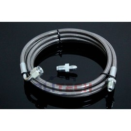 Blitech Clutch Line Master to Slave Cylinder Braided Cable Compatible with 1990 1991 1992 1993 1994 1995 1996 1997 Honda Accord