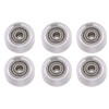 16Pcs 3D Printer Polycarbonate Pulley Transparent Rustproof Robust Bearing Pulley