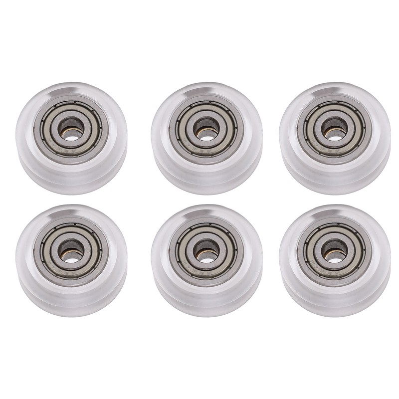 16Pcs 3D Printer Polycarbonate Pulley Transparent Rustproof Robust Bearing Pulley