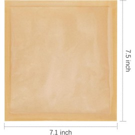 Ocmoiy 400ct Heat-Sealable Bakery Bags with Window for Cookies Packaging, 7.1x7.5 Inches Clear Front Paper Treat bags Donut Bags To go, Grease-Resistant Paper Egg Sandwich Bags (400)