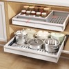Seinloes 2 Pack Pull Out Cabinet Organizer With Raising Pad