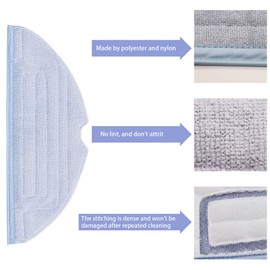 VIEWALL Pack of 8 Replacement Wipes for Roborock S8/S8+/ S7 / S7+ / T7 / T7plus/S7 Maxv / S7 Maxv Ultra/S7 Pro Ultra Accessories, Microfibre, Soft, Washable and Reusable Replacement Cloths Mop