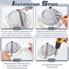 Pushglossy 2 Packs Round Base Pipe Flashing Boot Flexible Roofing