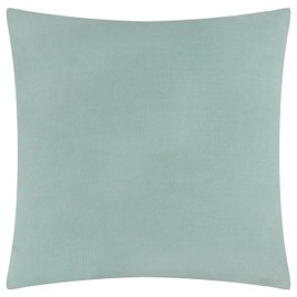 furn. Polar Bear Cushion Cover – Festive Christmas Tufted Textured Decorative Case with Striped Edging (Frosty Blue - 45x45cm)
