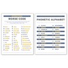 Zieglerworld Laminated International Morse Code & Phonetic Alphabet Large Print