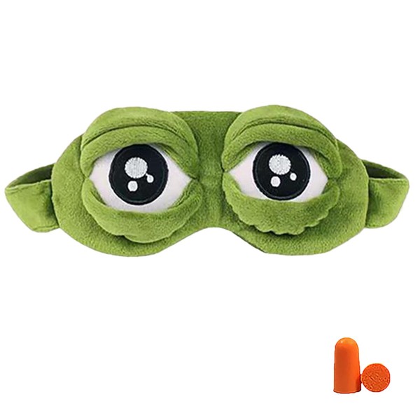 wulsalio Eye Mask, For Sleeping, Cute Fashion, Unique Frog Eye