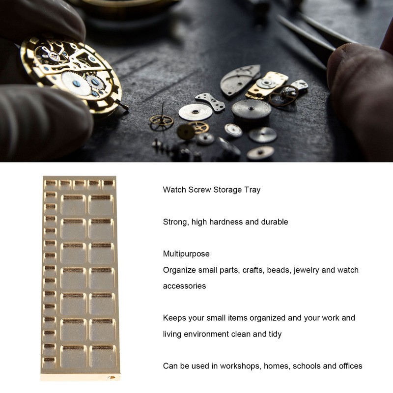 Watch Screw Storage Tray Brass Efficient Organization Multipurpose Durable Tray