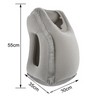 Inflatable Travel Pillow for Neck Support – 45° Headrest Cushion