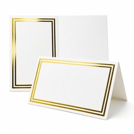 110Pcs Blank Tent Place Cards, 2*3.5 Inch Table Setting Name Seating Labels