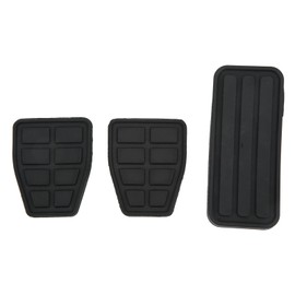 Kit de Almohadillas de Pedal, 3 Piezas Kit de Almohadillas de Pedal de Acelerador de Freno de Embrague Reemplazo Flexible Resistente Al Desgaste de Goma Negro para T4