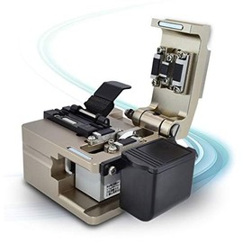 SUWOLF FTTH High Precision Optical Fibre Cleaver 16 Surface Blade Fibre Cutter Tool for 250μm 900μm 3.0mm Indoor Fibre Splicing with 4-in-1 Holder & Scrap Collector (OFC-21NA)