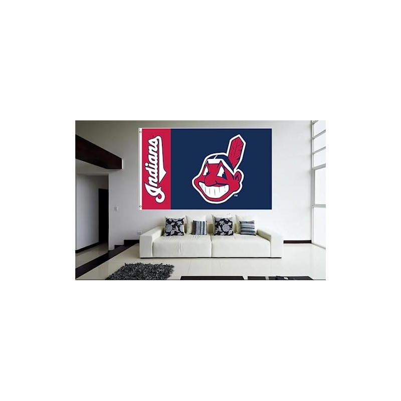 Yerchic Indians Flag Clevelands Team Banner 3 * 5ft for