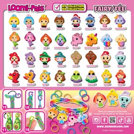 Bandai Rainbow Loom Loomi-Pals Collectibles - Fairy Series Jewellery Maker Crafts | Loom Bands Packets | Loom Bands Bracelet Maker Kit for Boys and Girls | Make Accessories with Charms