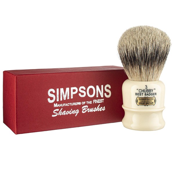 Simpsons Best Badger Shaving Brush (Chubby CH1 Best)