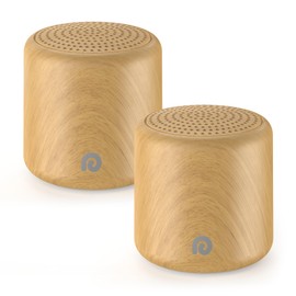Dreamegg Portable Sound Machine - Travel Sound Machine for Sleep, Features Powerful Battery, Egg-Sized, 16 Soothing Sounds, Timer, Sound Machine for Baby Adults Office Privacy Home Gift, 2 Pack, Wood