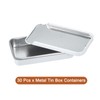 uxcell 30 Pcs Classic White Metal Tin Box Containers, 2.4x1.3x0.4