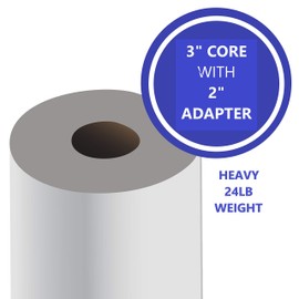 Alliance Wide Format Paper 24" x 150' High Resolution Coated Bond Inkjet 24lb with 3"core and 2”core adapter. For Aqueous Latex Printers, 1 roll/carton