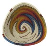 African Fair Trade Zulu Telephone Wire 4-1/2" Small Triangle Basket,