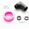 OFFO Shower Head Elbow Adapter, All Metal Handheld Shower Head