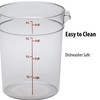 Cambro 4 QT (Quart) Round Food Storage Container with Lid
