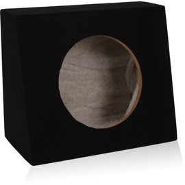 Belva 10-inch Car Subwoofer Box Angled Sealed 5/8-inch MDF Prelined Polyfil [1TRUCK10]