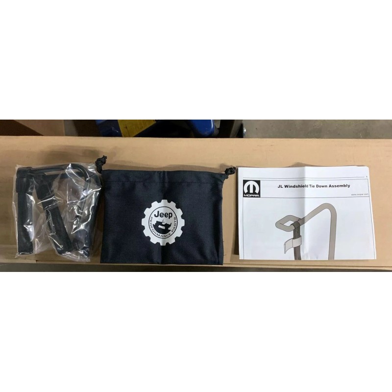 OEM 2018-2025 Wrangler JL, 2020-23 Jeep Gladiator Windshield Tie Downs