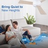 putroad 42 Inch Ceiling Fans with Lights and Remote, White