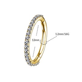 OUFER 16G Stainless Steel Cartilage Earrings Five Petal Clear CZ Flower Tragus Helix Earrings Cartilage Stud Earrings, Stainless Steel