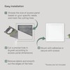 Vent Systems 8'' x 8'' Inch White Metal Access Panel