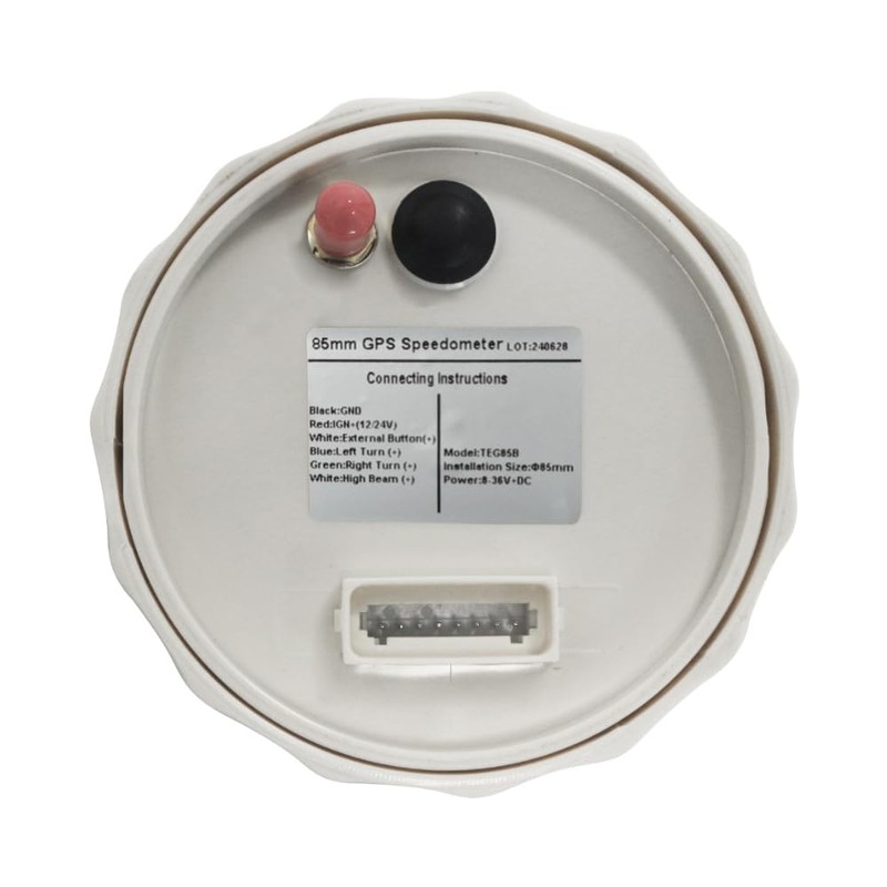 ELING 85mm Digital GPS Speedometer Gauge with Tripmeter Odometer NSWE