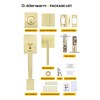 goldenwarm Double Front Door Lock Set, Gold Double Front Door