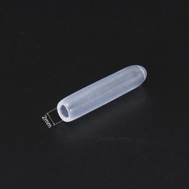 TOP-VIGOR 200Pcs Rubber End Caps, 2mm ID Round Flexible Screw End Caps Thread Protectors, Clear Vinyl Bolt Covers Rubber Covers for Screws, Tubes, Cables, Wires, etc