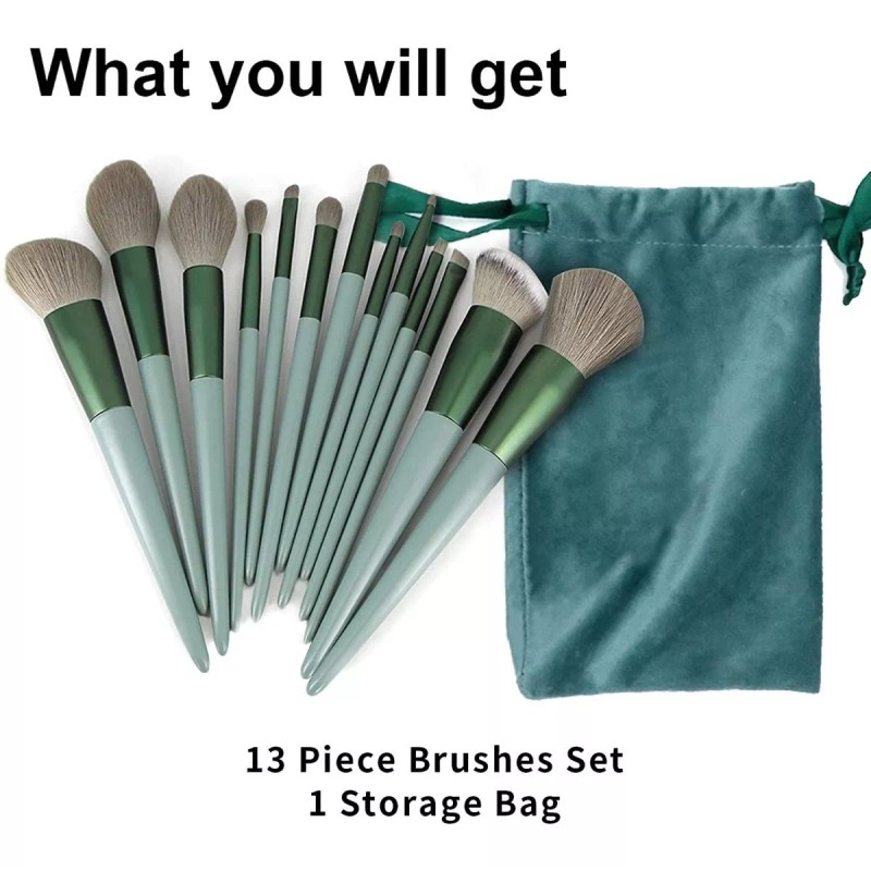 Okady 13 Pcs Brochas De Maquillaje Profesional Set De Brochas