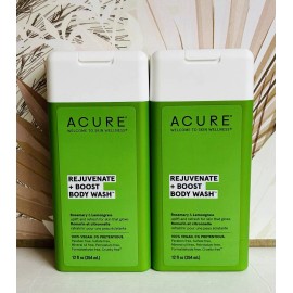 Acure 2-Pack Acure ~ Rosemary & Lemongrass Rejuvenating Body Wash 12 fl oz Each