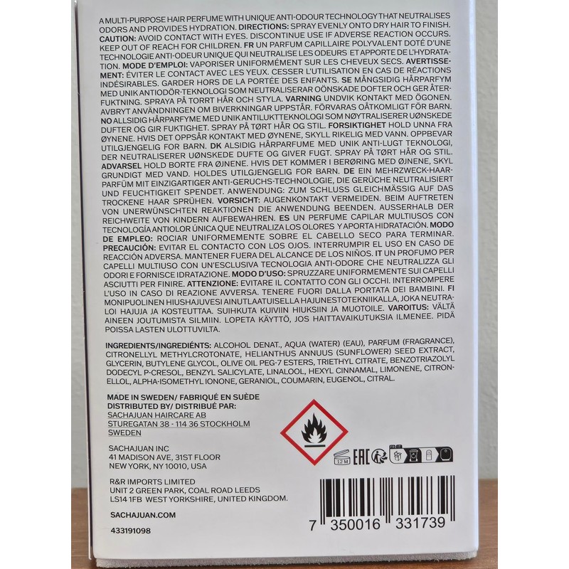 SachaJuan Protective Hair Perfume Fruity Floral 50 ml 1.7 fl