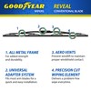 Goodyear Reveal 16" Conventional Windshield Wiper Blade, Rust-Resistant Replacement Wiper