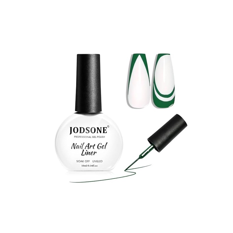 JODSONE 10ml Art Gel Liner Dark Green Gel Nail Polish