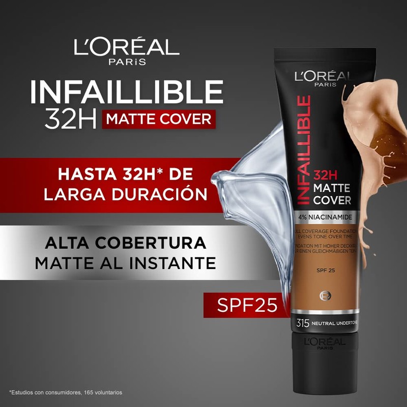 Infallible 32H Matte Cover SPF25 Undertone 1 U