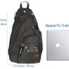 Larswon Sling Backpack, Sling Bag for Laptop, Crossbody Bag Men