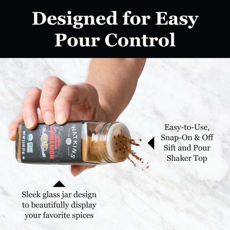 Watkins Countertop Two Tier Rotating Spice Rack, Includes 16 Watkins