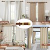 Wood Curtain Rods for Windows,1 Inch Boho Adjustable Window Curtain