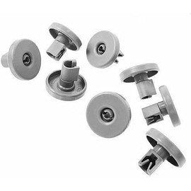 Aspares Dishwasher Lower Basket Wheels for Electrolux ESF63020, ESF63020X 40 mm (Set of 8 Pieces)