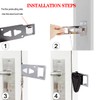 Xhwykzz Portable Door Lock Security, Upgraded Version Apartment Security Bedroom