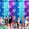 party greeting 2 Pack Winter Snowflake Birthday Party Decorations Tinsel