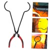 Tofficu Graphite Crucible Tongs Clamp for Metal Melting Furnace Jewelry